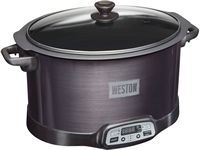 Weston - 2-in-1 Indoor Smoker and Slow Cooker - STAINLESS STEEL - Angle