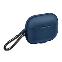 Insignia™ - Silicone Case for Apple AirPods Pro (2nd generation) (USB-C and Lightning) - Blue - Angle