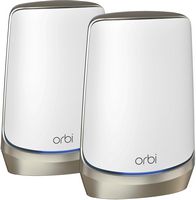 NETGEAR - Orbi 960 Series AXE11000 Quad-Band Mesh Wi-Fi 6E System (2-pack) - White - Angle