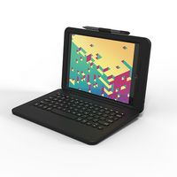 ZAGG - Rugged Book Keyboard Connect & Case for Apple iPad 10.2” (7th, 8th, 9th Gen) - Angle