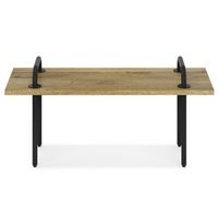 Simpli Home - Berkeley Small Entryway Bench - Natural - Angle