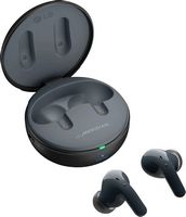 LG - TONE Free T90Q True Wireless Noise Cancelling In-Ear Earbuds - Black - Angle