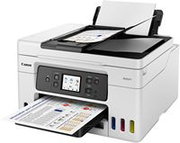 Canon - MAXIFY MegaTank GX4020 Wireless All-In-One Inkjet Printer with Fax - WHITE - Angle