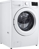 LG - 5.0 Cu. Ft. High-Efficiency Front Load Washer with 6Motion Technology - White - Angle