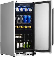 NewAir - 90-Can Built-In Commercial Grade Wine and Beverage Cooler with Weatherproof Design for I... - Angle