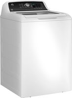GE - 4.5 cu ft Top Load Washer with Water Level Control, Deep Fill, Quick Wash, and Glass Lid - W... - Angle