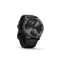 Garmin - vívomove Trend Hybrid Smartwatch 40 mm Fiber-Reinforced Polymer - Slate Stainless Steel - Angle