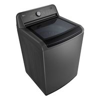 LG - 5.0 Cu. Ft. High-Efficiency Top Load Washer with 6Motion Technology - Middle Black - Angle