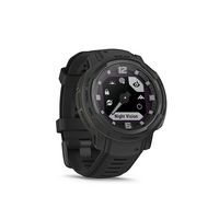 Garmin - Instinct Crossover Solar, Tactical Edition 45mm Smartwatch Fiber-reinforced Polymer - Black - Angle