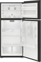 Whirlpool - 16.3 Cu. Ft. Top-Freezer Refrigerator - Black - Angle