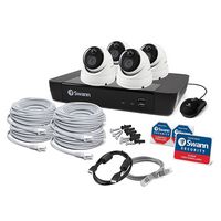 Swann - Master Series Home 8-Channel 4-Dome Camera 4K HD Indoor/Outdoor PoE Wired 2TB HDD NVR Sec... - Angle