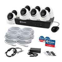 Swann - Master Series Home 8-Channel 8-Dome Camera 4K HD Indoor/Outdoor PoE Wired 2TB HDD NVR Sec... - Angle