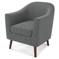Simpli Home - Thorne Accent Chair - Shadow Grey - Angle