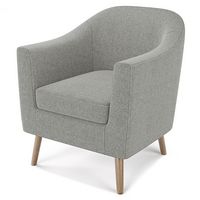 Simpli Home - Thorne Accent Chair - Classic Grey - Angle