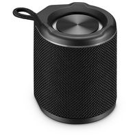 iLive - Light Up Wireless Waterproof Fabric Speaker - Black - Angle