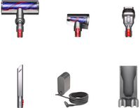 Dyson - V11 Cordless Vacuum with 6 accessories - Nickel/Blue - Angle