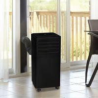 Danby - DPA050E2BDB-6 150 Sq. Ft. 3-in-1 Portable Air Conditioner 7,500 BTU - Black - Angle