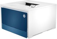 HP - LaserJet Pro 4201dw Wireless Color Laser Printer - White/Blue - Angle