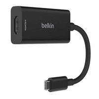 Belkin - USB Type C to HDMI 2.1 Adapter, 8K@60Hz, 4K@144Hz,USB-IF - BLACK - Angle