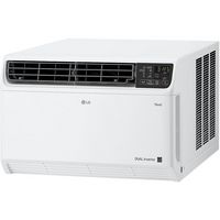 LG - 800 Sq. Ft. 14,000 BTU Smart Window Air Conditioner - White - Angle