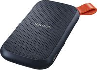 SanDisk - 2TB External USB 3.2 Gen 2 Type C Portable SSD - Black - Angle