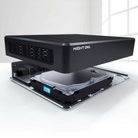 Night Owl - 10 Channel 4 Camera Wire Free 1080p 1TB NVR Security System - White - Angle