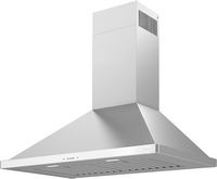 Zephyr - 36 inches - Externally Vented - Wall Range Hood - Stainless Steel - Angle