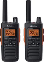 Cobra - 38-Mile, 60-Channel 2-Way Radios (Pair) - Black - Angle