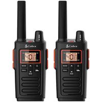 Cobra - 32-Mile, 40-Channel 2-Way Radios (Pair) - Black - Angle