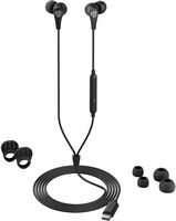 JLab - JBuds Pro USB-C Wired Earbuds - Black - Angle