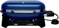 Weber - Lumin Electric Grill - Deep Ocean Blue - Angle