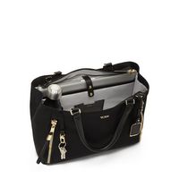 TUMI - Voyageur Valetta Medium Tote - Black/Gold - Angle