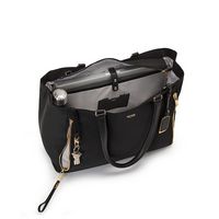 TUMI - Voyageur Valetta Large Tote - Black/Gold - Angle