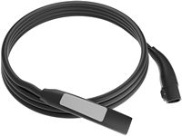 Rexing - Tesla Extension Charging Cable - 48A 20ft - Black - Angle