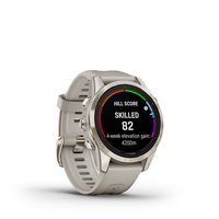 Garmin - fenix 7S Pro Sapphire Solar GPS Smartwatch 42 mm Fiber-reinforced polymer - Soft Gold - Angle