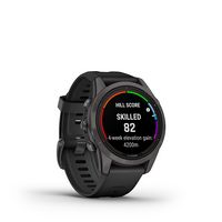 Garmin - fenix 7S Pro Sapphire Solar GPS Smartwatch 42 mm Fiber-reinforced polymer - Carbon Gray ... - Angle