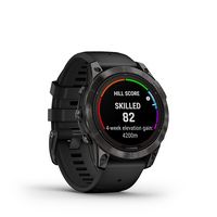 Garmin - fenix 7 Pro Sapphire Solar GPS Smartwatch 47 mm Fiber-reinforced polymer - Carbon Gray D... - Angle