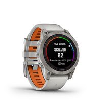 Garmin - fenix 7 Pro Sapphire Solar GPS Smartwatch 47 mm Fiber-reinforced polymer - Titanium - Angle
