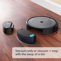 iRobot Roomba Combo i5 Robot Vacuum and Mop - Woven Neutral - Angle