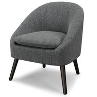 Simpli Home - Redding Accent Chair - Storm Grey - Angle