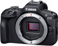 Canon - EOS R100 4K Video Mirrorless Camera (Body Only) - Black - Angle