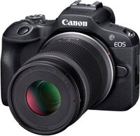 Canon - EOS R100 4K Video Mirrorless Camera 2 Lens Kit with RF-S18-45mm and RF-S55-210mm Lenses -... - Angle