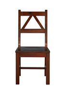 Linon Home Décor - Tressa Solid Wood Chair - Antique Tobacco Brown - Angle