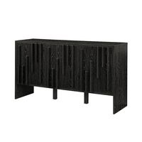 Contemporary Art Deco Vertical Detail Sideboard - Angle