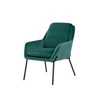 Walker Edison - Glam Accent Chair - Teal - Angle