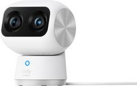 eufy - S350 Indoor Wired 4K PTZ Security Camera with Dual Lens - White - Angle