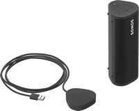 Sonos - Roam + Wireless Charger Bundle (Each) - Black - Angle