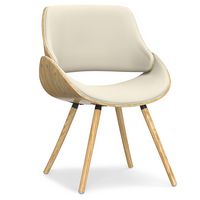Simpli Home - Malden Bentwood Dining Chair with Wood Back - Natural - Angle
