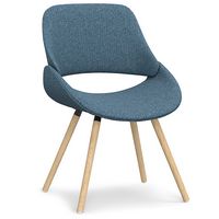 Simpli Home - Malden Bentwood Dining Chair - Denim Blue - Angle
