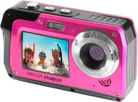 Minolta - MN40WP 48.0 Megapixel Waterproof Digital Camera - Pink - Angle